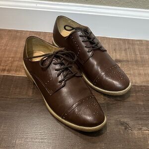 Women's Chocolate Brown Oxford Loafers